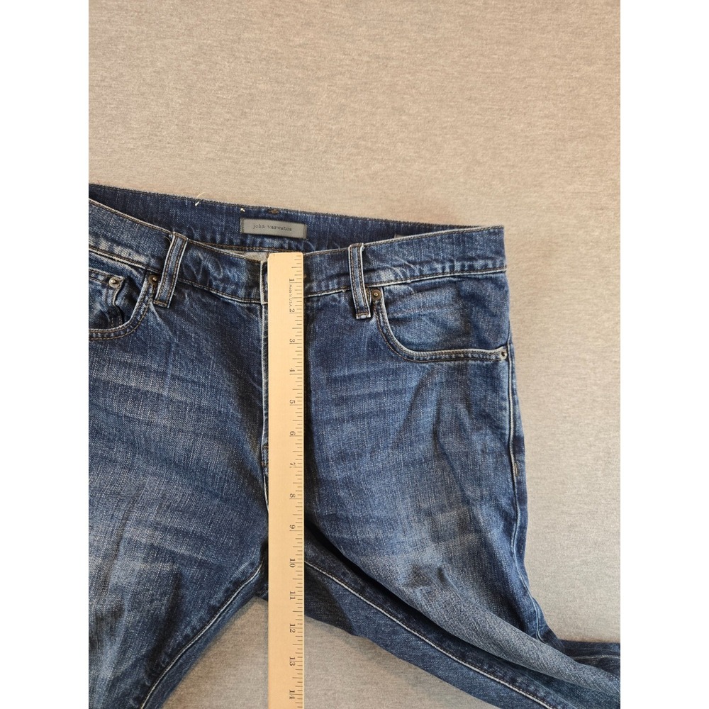 John Varvatos Jeans Mens 30x30 Blue JV 702 Slim Fit Denim Dark Wash 5-Pocket - Picture 12 of 13